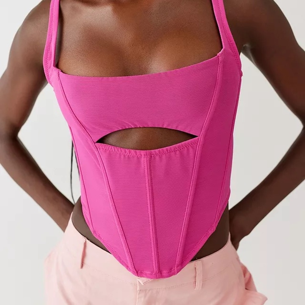 Out From Under Spitfire Mesh Cut-Out Corset